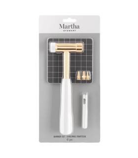 Set martillo y herramienta para perforar y anclar ojales/eyelets de Martha Steward