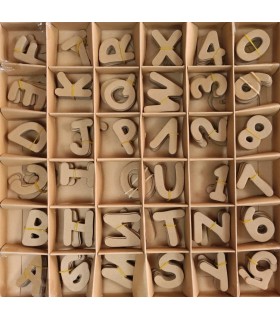 letras y números de cartón